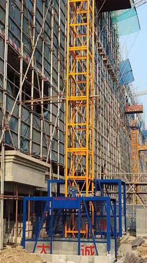 中建六局使用大誠機(jī)械物料提升機(jī)案例